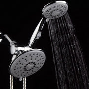 Hydroluxe 30-Setting 3-Way Rainfall Shower Head and Handheld Shower Combo