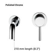 Hot And Cold Water Wall Mount Mixer Sink Tap - Vanities and Toilets