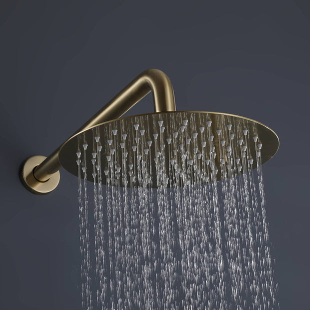High Pressure Shower Head 10 or 12 Inch Rain Showerhead Ultra-Thin High Flow Stainless Steel Rainfall round Shower Head
