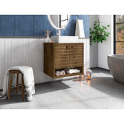 Liberty Floating Bathroom Vanity with Sink and 2 Shelves - Vanities and Toilets